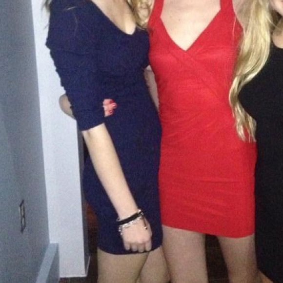 Tobi Red Bandage Dress - Picture 12 of 12